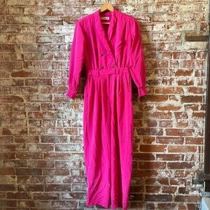 Vibrant Pink Jumpsuit by Chaus